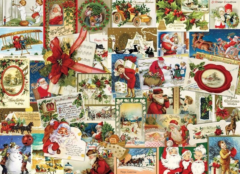Eurographics Vintage Christmas Cards - Puzzle 4 Eurographics Vintage Christmas Cards - Puzzle – Image 2