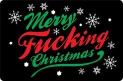 Merry Fucking Christmas - Small Tin Sign