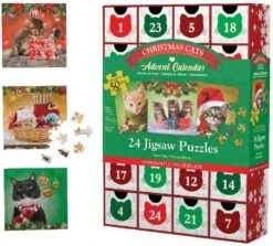 Eurographics Puzzle Adventskalender - 1200 Teile Christmas Cats
