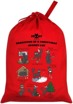 Behaviour Of A Christmas Spooky Cat - Santa Sack