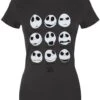 The Nightmare Before Christmas: Many Faces Of Jack - Ladies T-Shirt
