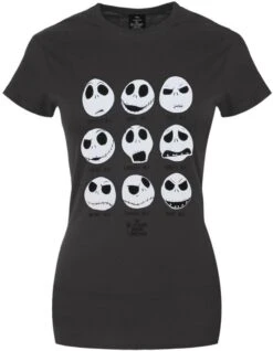 The Nightmare Before Christmas: Many Faces Of Jack - Ladies T-Shirt