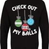 Pop Factory: Check Out My Balls - Men's Christmas Jumper -FUNKO || SUPER7 || Eurographics 17958963 1 92