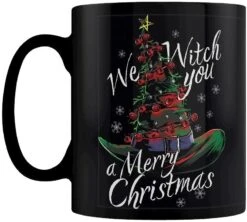 We Witch You A Merry Christmas Black Mug