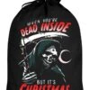 When You're Dead Inside But It's Christmas Black Santa Sack