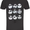 The Nightmare Before Christmas Many Faces Of Jack Men's Grey T-Shirt -FUNKO || SUPER7 || Eurographics 17982829 1 92