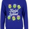 Twist And Sprout Ladies Royal Blue Christmas Jumper -FUNKO || SUPER7 || Eurographics 17982838 1 92