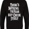 There's Nothing To Fear But Cheer Itself Men's Black Christmas Jumper