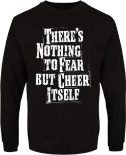 There's Nothing To Fear But Cheer Itself Men's Black Christmas Jumper