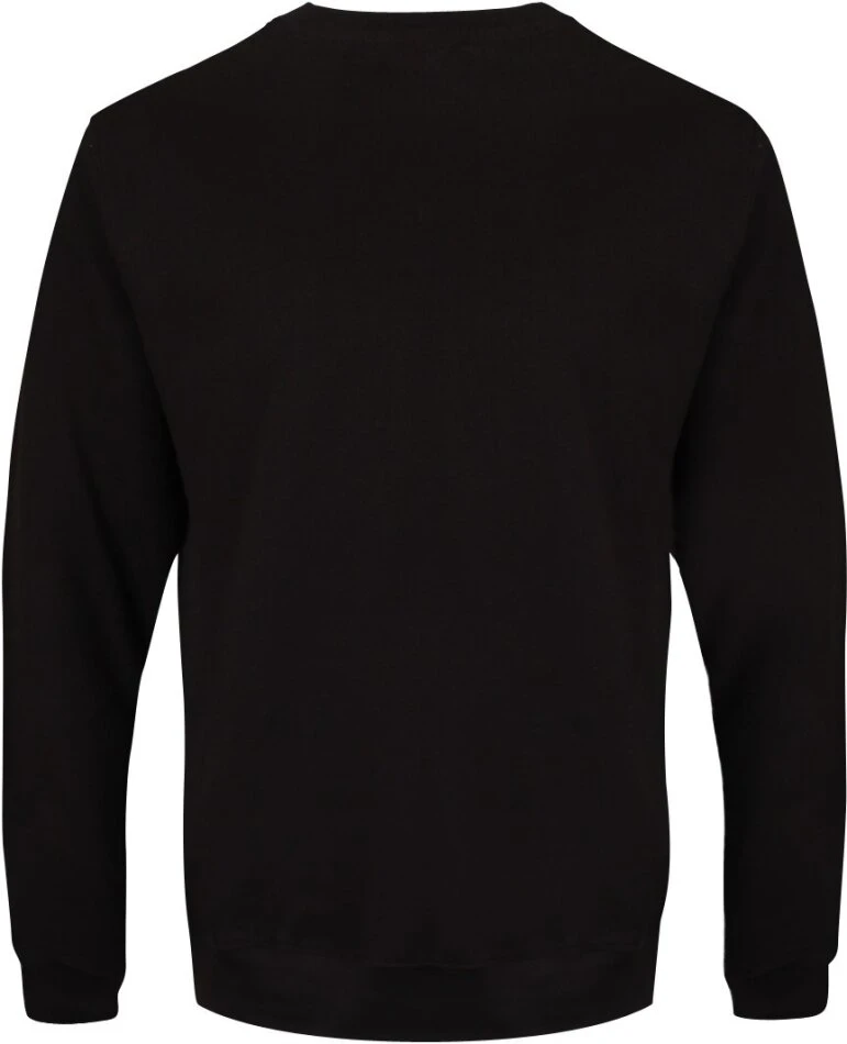 There's Nothing To Fear But Cheer Itself Men's Black Christmas Jumper 4 There's Nothing To Fear But Cheer Itself Men's Black Christmas Jumper – Image 2