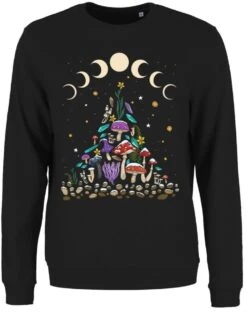 Mystical Roots Solstice Ladies Black Christmas Jumper