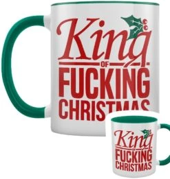 King Of Fucking Christmas Green Inner 2-Tone Mug