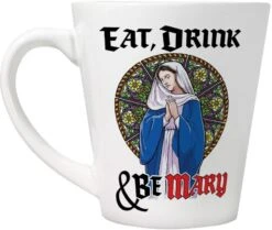 Eat, Drink & Be Mary Christmas Latte Mug