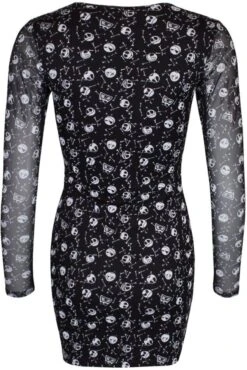 The Nightmare Before Christmas: AOP Skulls - Ladies Mesh Dress -FUNKO || SUPER7 || Eurographics 17992807 2 92