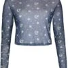 The Nightmare Before Christmas: Mystic Night - Ladies Cropped Mesh Top