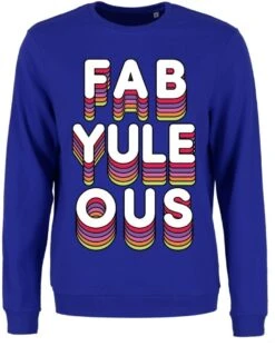 Fab Yule Ous - Ladies Royal Blue Christmas Jumper