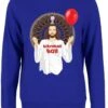 Birthday Boy - Ladies Royal Blue Christmas Jumper -FUNKO || SUPER7 || Eurographics 17995151 1 92