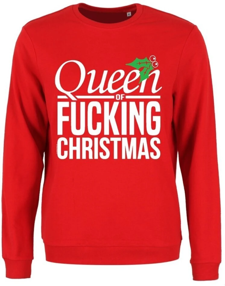 Queen Of Fucking Christmas - Ladies Christmas Jumper 3 Queen Of Fucking Christmas - Ladies Christmas Jumper