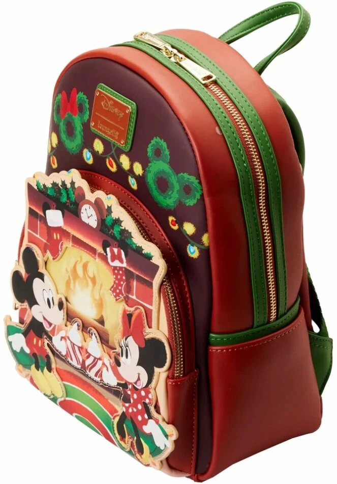 LOUNGEFLY Sac à Dos - Mickey & Co. - Mickey & Minnie Christmas - 23 Cm 4 LOUNGEFLY Sac à Dos - Mickey & Co. - Mickey & Minnie Christmas - 23 Cm – Image 2